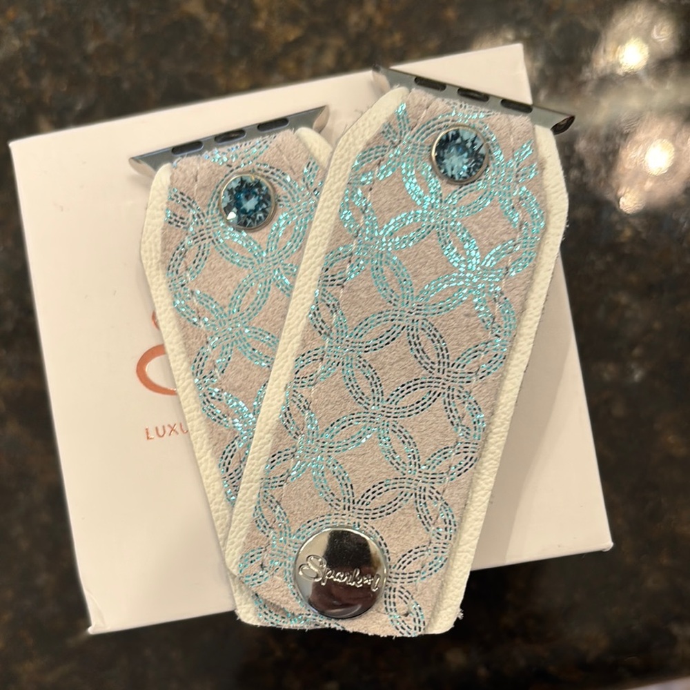 Spark*l Women's Watch Band with Blue Accents